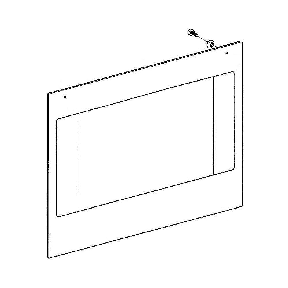 Part #5154242, Miele Wall Oven Door Outer Panel Assembly