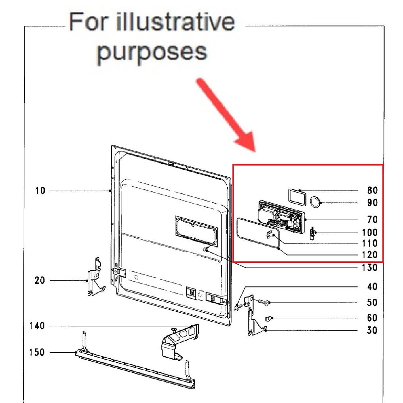 Miele Dishwasher Detergent Dispenser Assembly 5919501 parts Sears