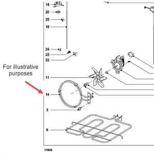 Miele Wall Oven Convection Element 7840021