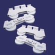 Dishwasher Upper Dishrack Roller, 4-pack for Whirlpool GDP8700XTN2 - Part 4317933
