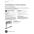 Install Guid for GE EDWF860P00SS - Part 31-30245