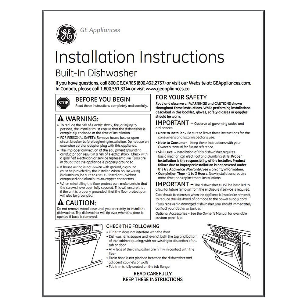 Part #31-31512, Installation Instructions
