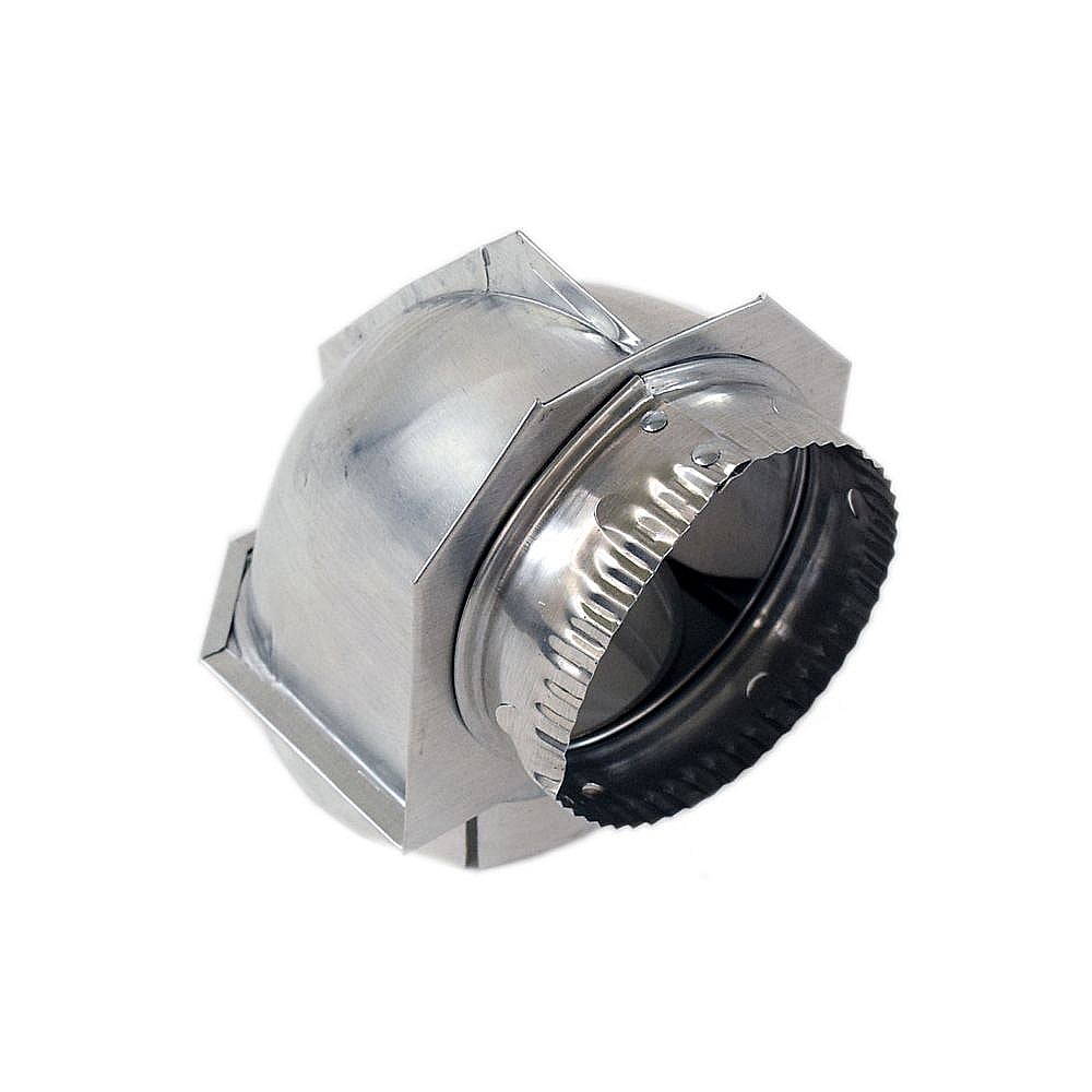 Part #pm08X10078, Dryer Exhaust Duct Elbow / 6.30 x 5.30 x 7.40