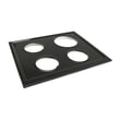 Range Main Top (black) for GE JM250DF1BB - Part WB62K5079