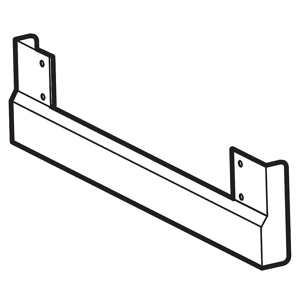 Part #wc17X20154, Trash Compactor Kickplate (Black) / 19.50 x 5.00 x 3.20