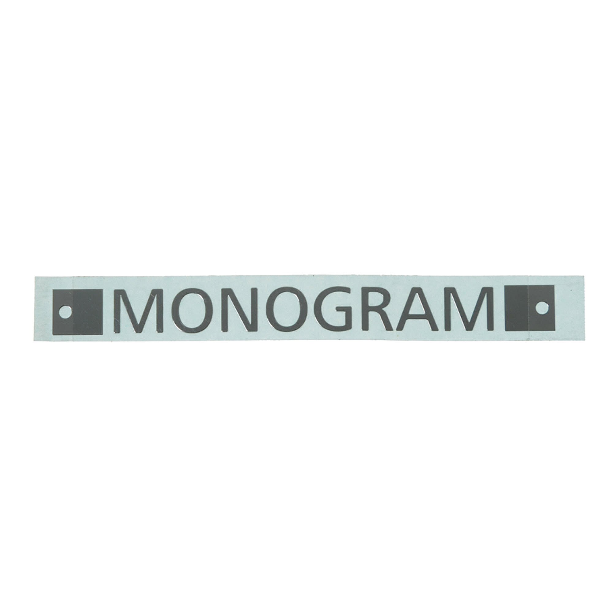 Part #wd02X22963, Badge Monogram / 8.00 x 7.50 x 0.10