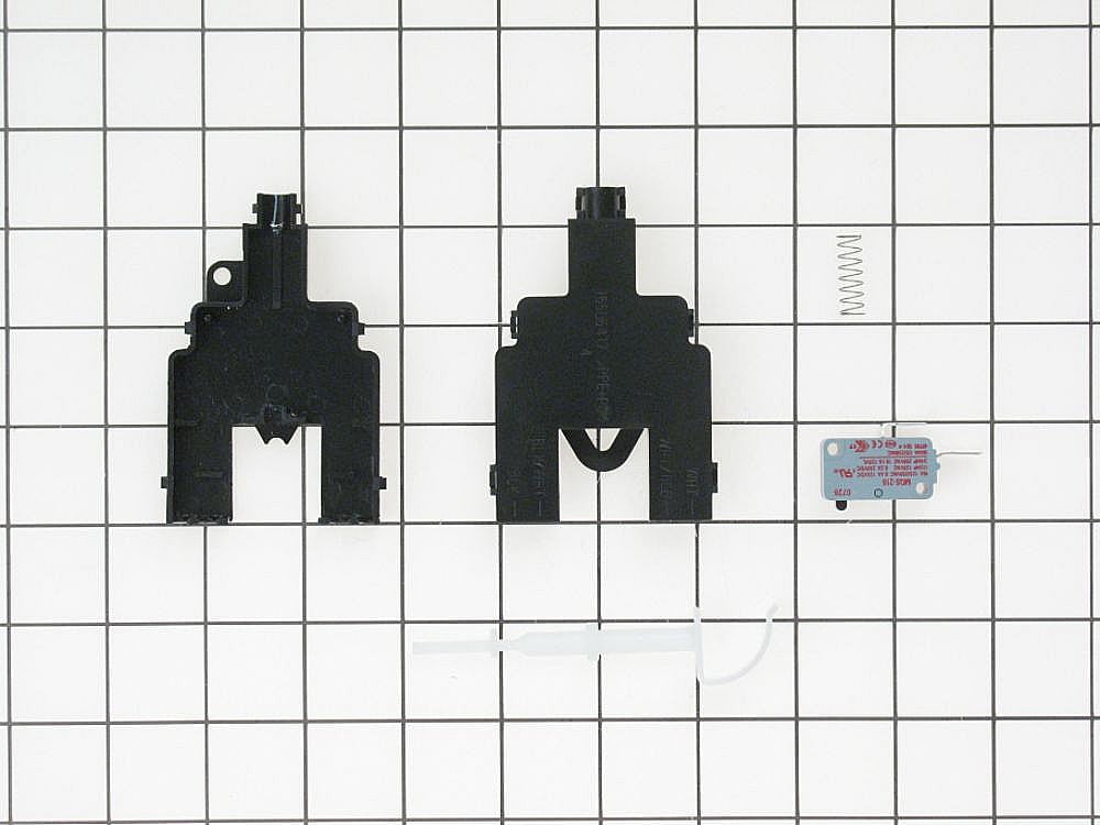 Part #wd06X10002, Microwave Door Interlock Switch Assembly / 8.00 x 7.50 x 0.80