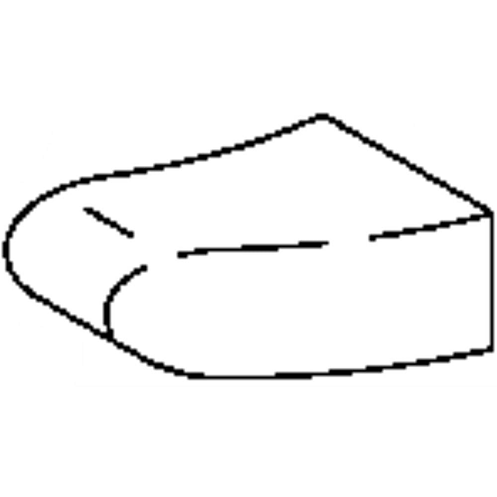 GE Part #wd09X10059, End Cap Handle | 4.60 x 4.20 x 3.70