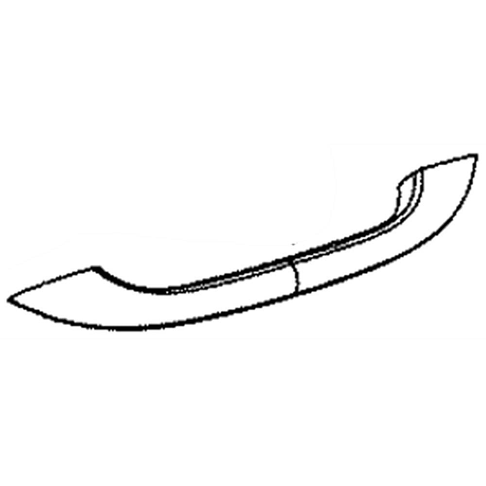Part #wd09X23628, Dishwasher Door Handle (Stainless) / 24.70 x 4.50 x 3.10