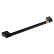 Flat Black Door Handle W/ Cafe Band for GE CDT800P2N2S1 - Part WD09X32080