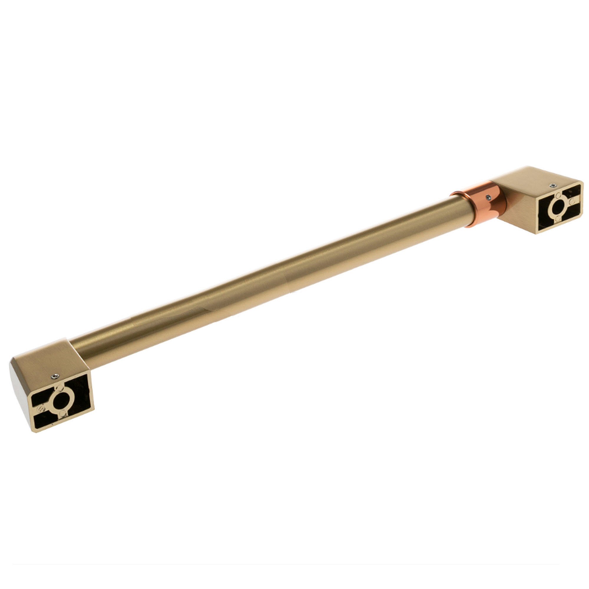 Brushed Brass Door Handle W/ Cafe Band WD09X32081