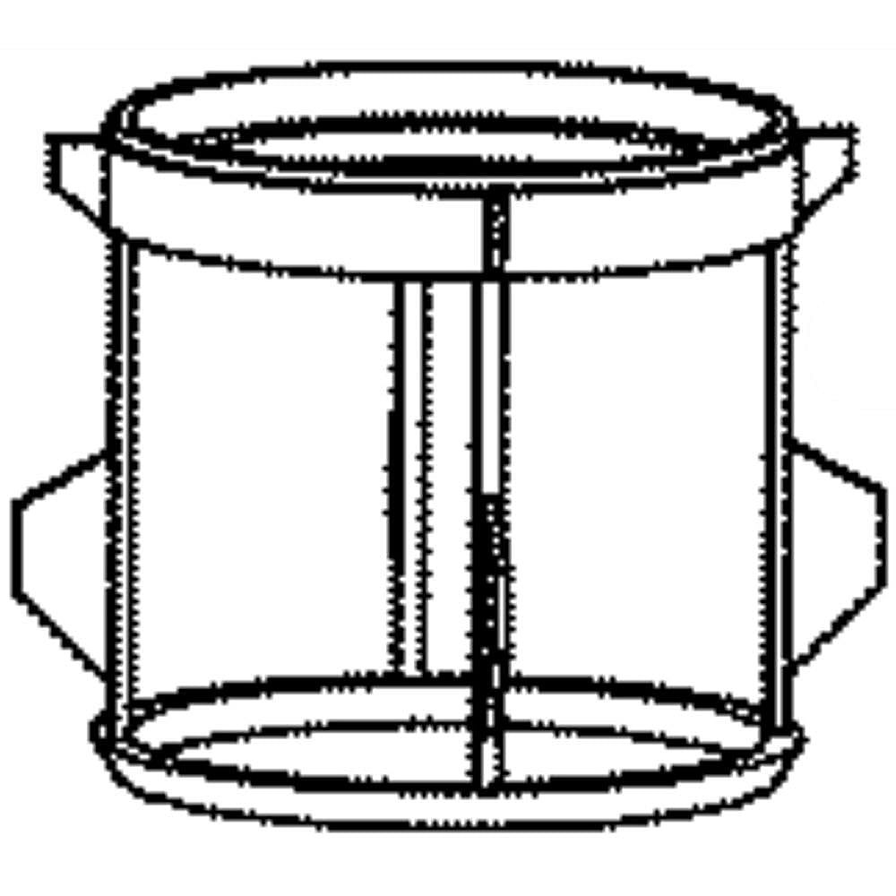 Part #wd12X10286, Haier Dishwasher Fine Filter / 8.00 x 7.50 x 3.10