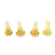 Dishwasher Dishrack Roller And Stud, Upper, 4-pack WD12X383