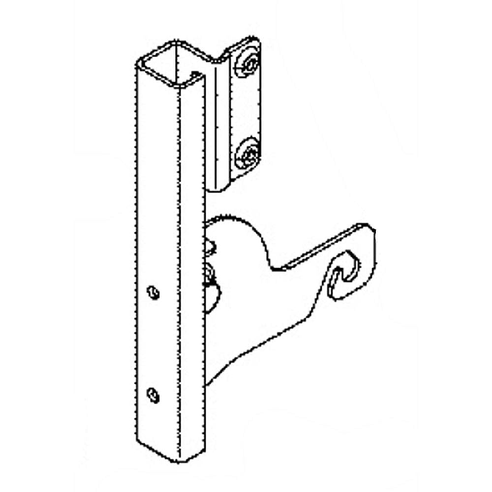 Part #wd14X23739, Dishwasher Door Hinge Arm, Left (Replaces Wd14X22817, Wd14X23137) / 14.00 x 9.50 x 1.00