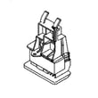 Pan Leveling Leg And Gear Asm for GE PDT785SBN3TS - Part WD16X25651