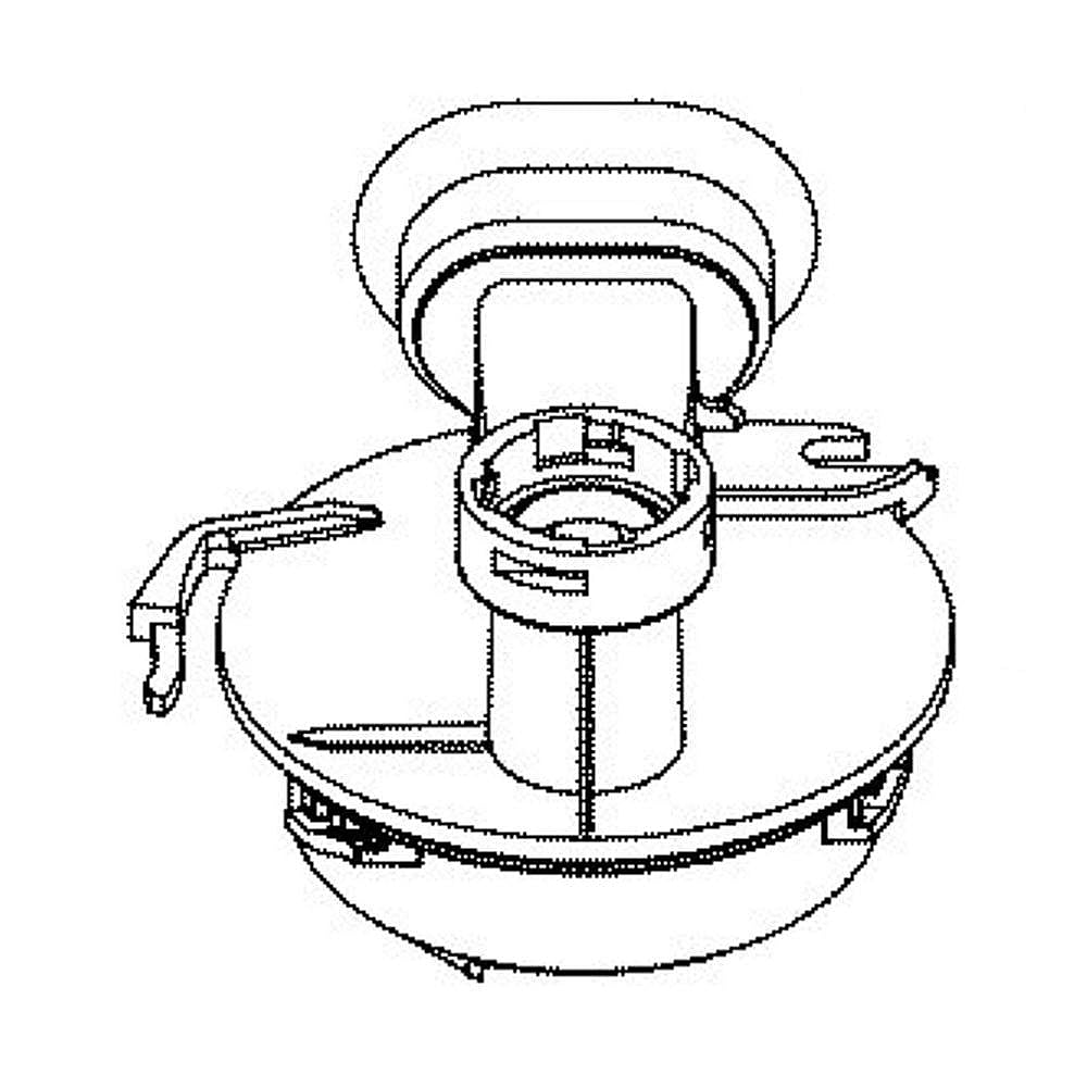 Part #wd19X25466, Dishwasher Diverter Assembly / 6.00 x 8.00 x 3.50
