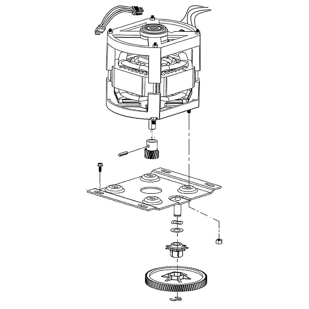 GE Part #wd19X26678, Motor And