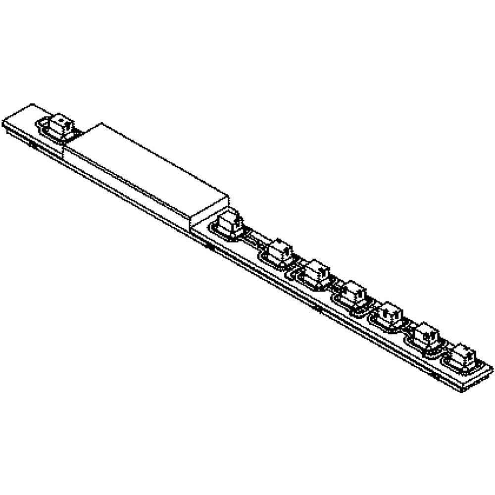 Part #wd21X20299, Dishwasher Light Pipe Panel / 14.00 x 9.50 x 0.50