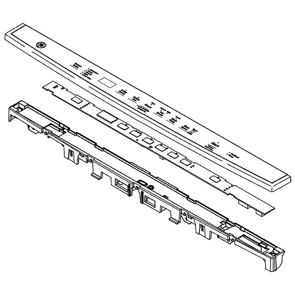 Part #wd21X25381, Dishwasher User Interface Assembly (Replaces Wd21X25612) / 6.00 x 6.00 x 5.50
