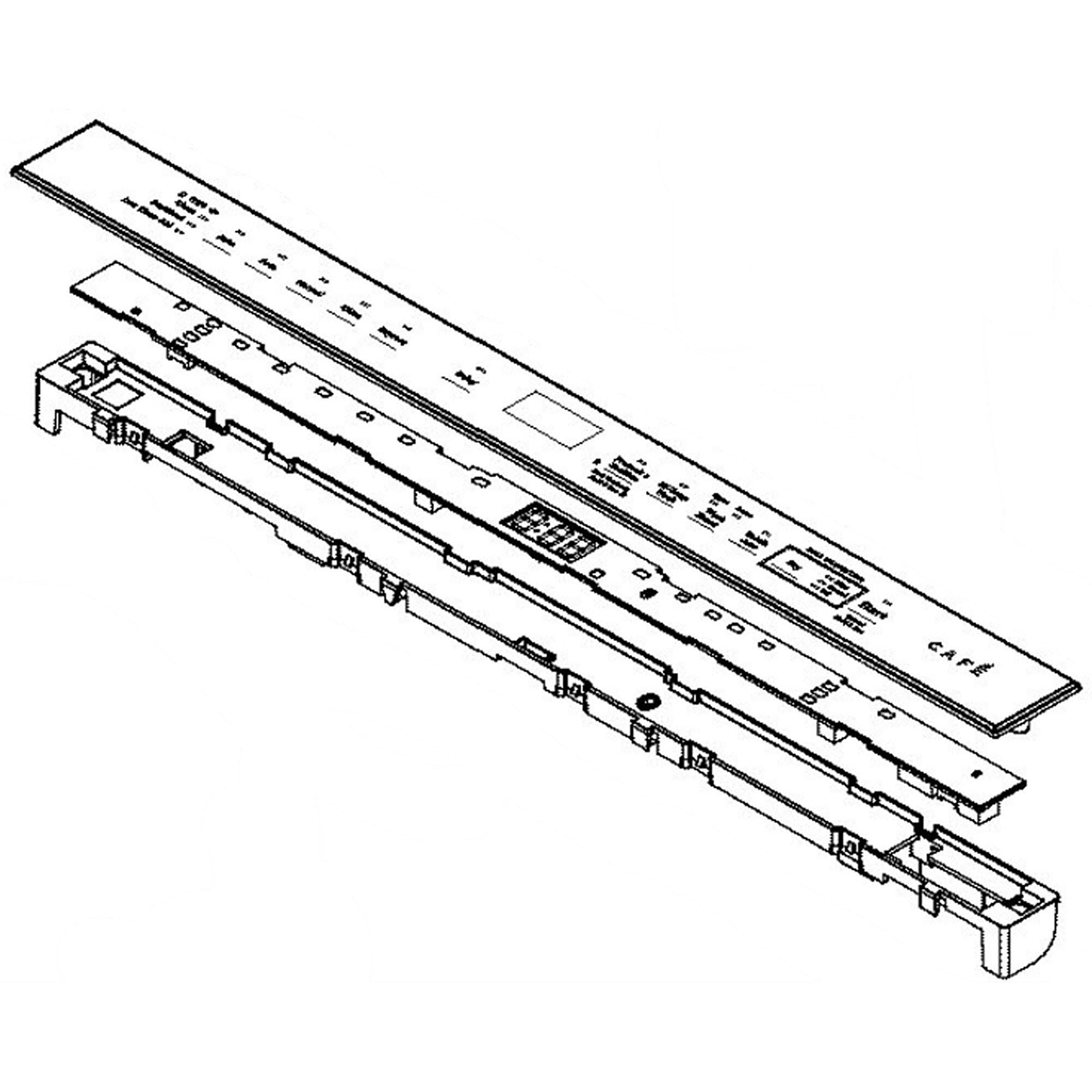 Part #wd21X31380, Configured Cafe Ui Control With Cover