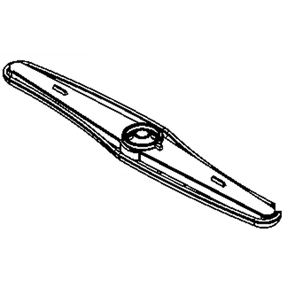 GE Part #wd22X10070, Dishwasher Spray Arm | 14.00 x 9.50 x 0.80