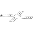 Dishwasher Spray Arm, Lower for GE PDT825SGJ0WW - Part WD22X22857
