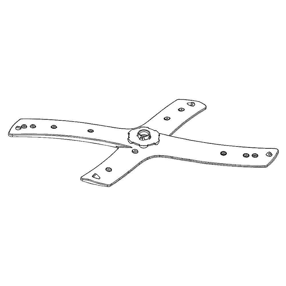GE Part #wd22X25299, Mid Spray Arm Asm | 21.00 x 10.00 x 1.50