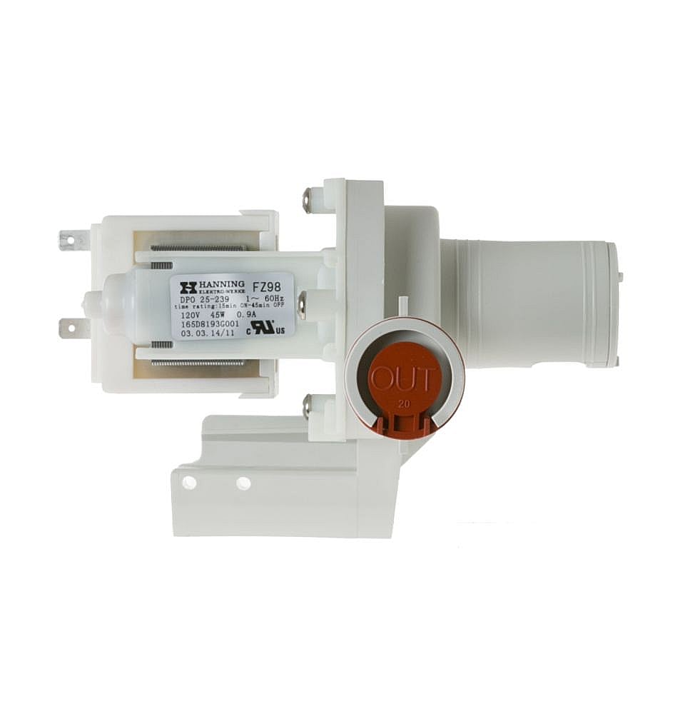 Part #wd26X10025, Dishwasher Drain Pump / 7.60 x 6.50 x 7.50