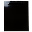Black Outer Door Panel for GE GDP670SGV0BB - Part WD27X30339