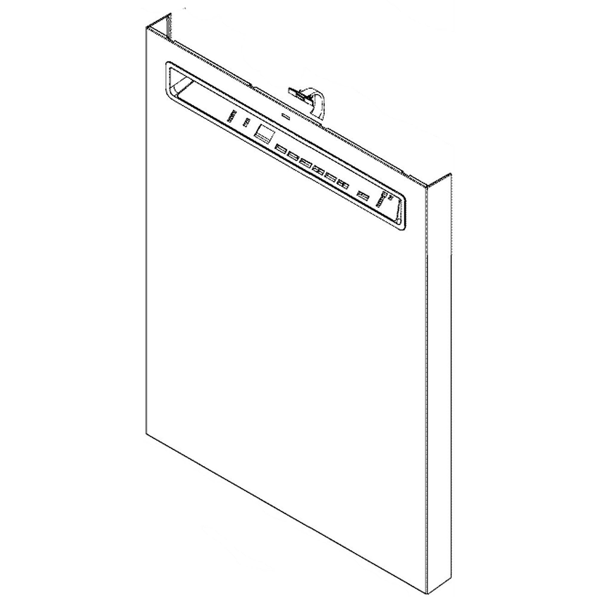 Part #wd27X33118, Stainless Outer Door Panel Fs
