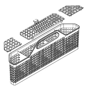 Dishwasher Silverware Basket Assembly, 7-piece WD28X10209