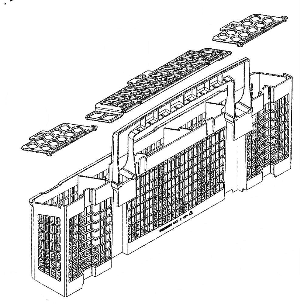 Part #wd28X25984, Basket Silverware Asm