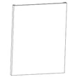 Dishwasher Door Outer Panel (black) for GE GSM1800N00BB - Part WD31X10076