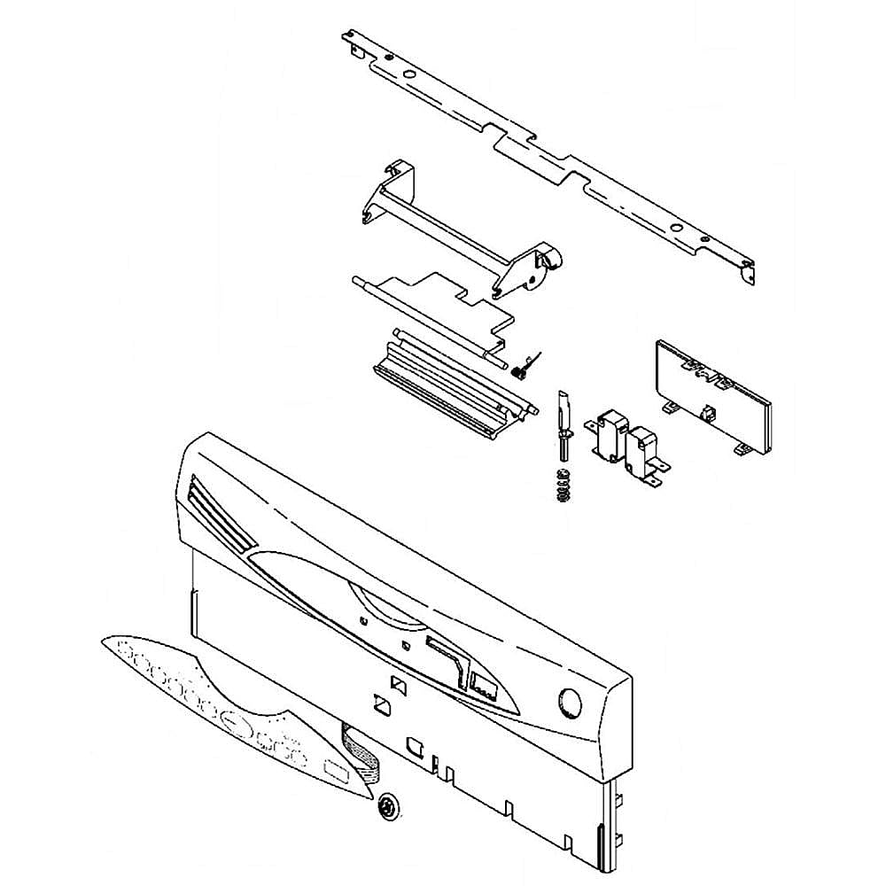 Dishwasher Control Panel Assembly (Bisque)