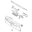 Dishwasher Control Panel Assembly (black) for GE GLD4560N10SS - Part WD34X11278