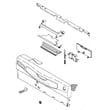 Dishwasher Control Panel Assembly (white) for GE GLD5600N00BB - Part WD34X11286