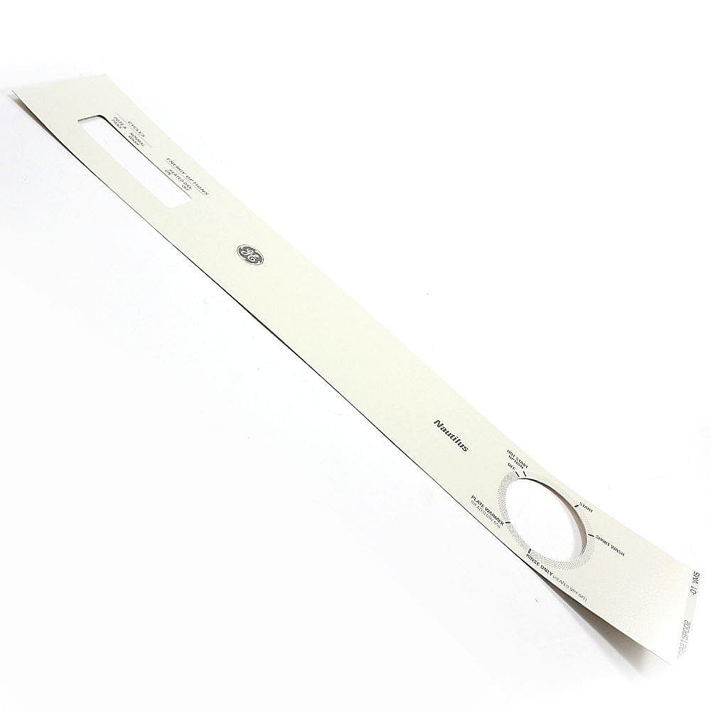 Part #wd34X11366, Dishwasher Control Panel Insert | 23.00 x 5.00 x 0.25