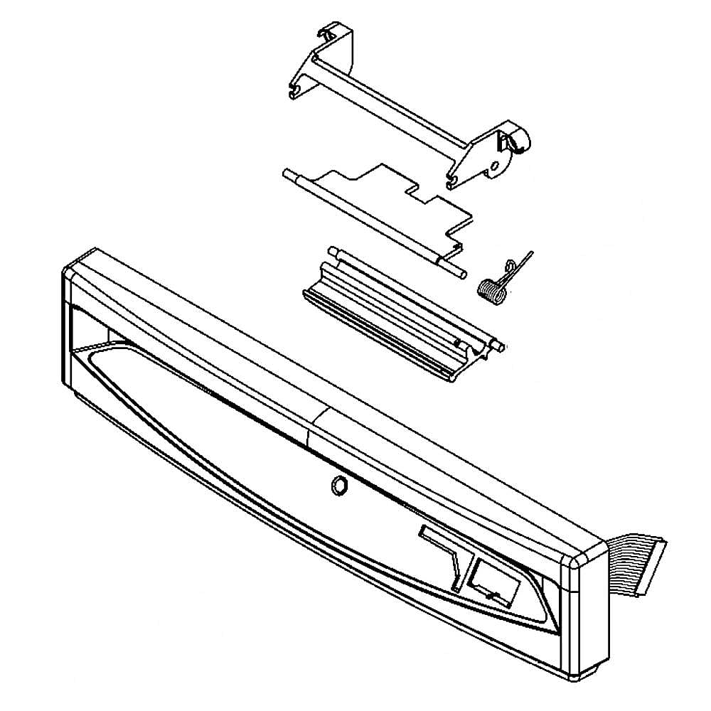 GE Part #wd34X11466, Dishwasher Control Panel Assembly | 32.90 x 7.40 x 3.30