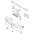 Dishwasher Control Panel Assembly for GE GLD4908T10BB - Part WD34X11527