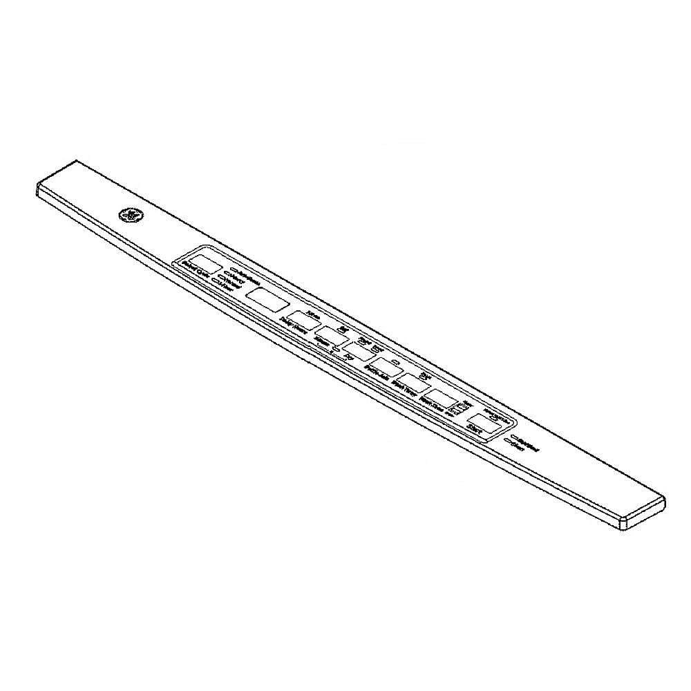 Part #wd34X27119, G.e. Dishwasher Control Panel Assembly (Replaces Wd34X24443) / 25.00 x 4.50 x 3.50