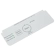 White Control Panel Overlay for Hotpoint HDF330PGRAWW - Part WD34X27924