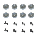 Dishwasher Dishrack Roller Kit, Lower