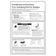 Installation Instructions for GE PB960FJ8DS - Part 31-10781