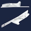 Range Control Panel Support, Right for Frigidaire CFEF3020LBE - Part 316411403