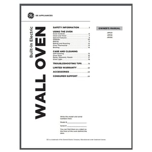 Oven Owner's Manual 49-80234