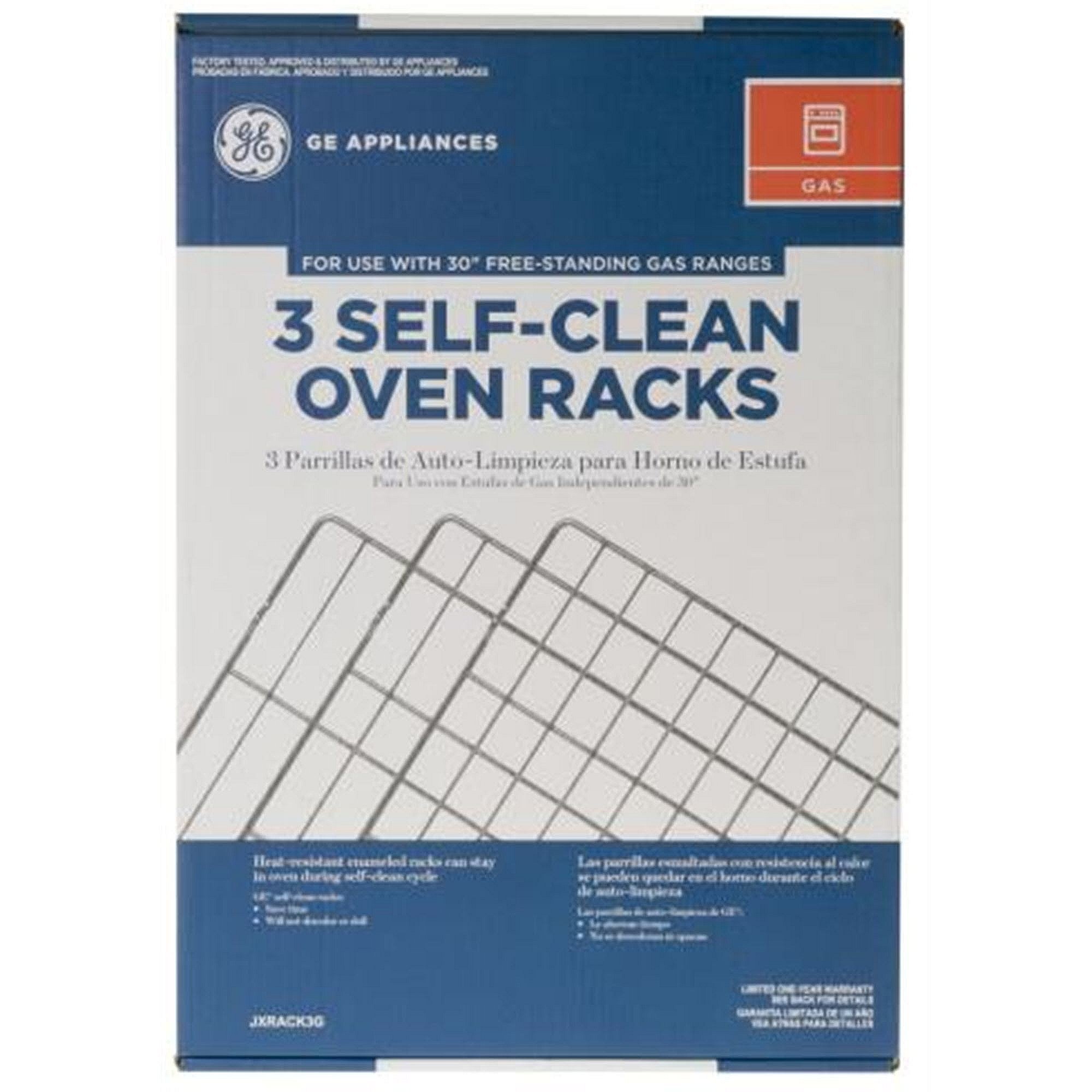 Part #jxrack3G, 3 Self-Cleaning Gas Range Oven Racks