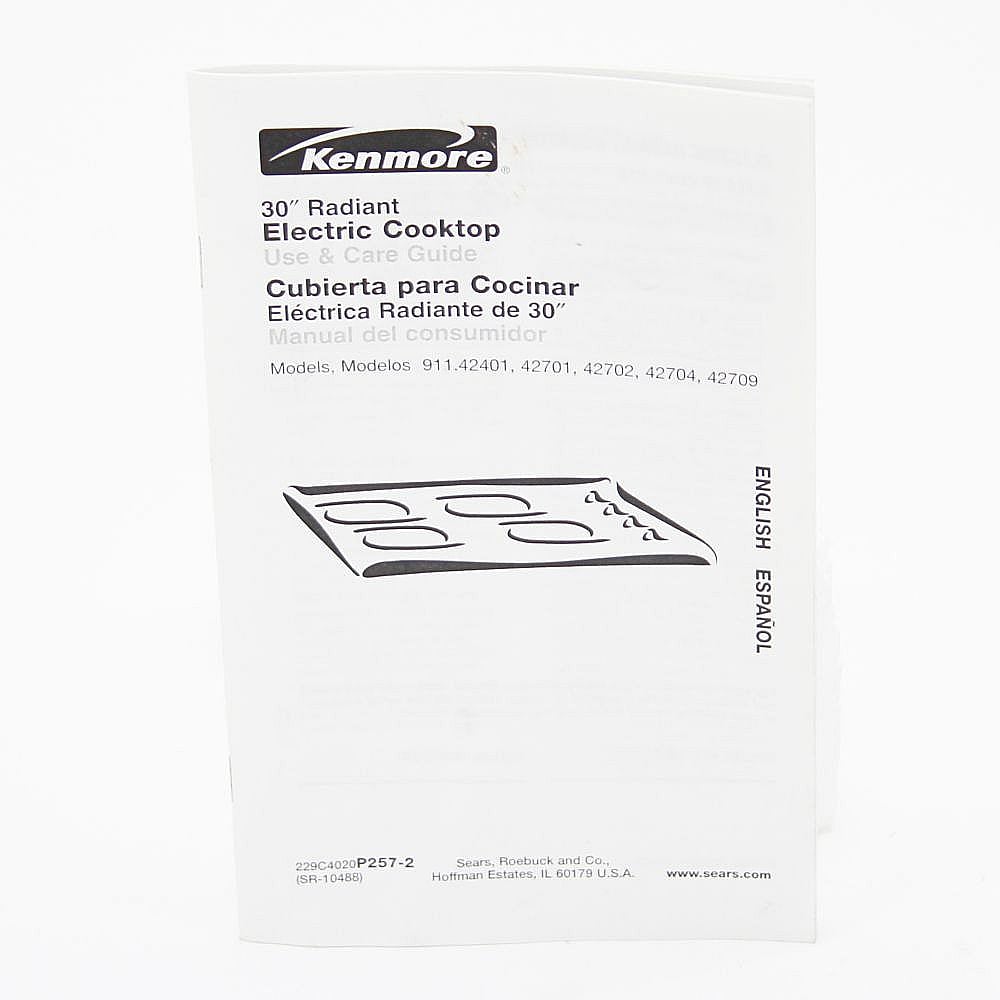 Part #sr10488, Owners Manual