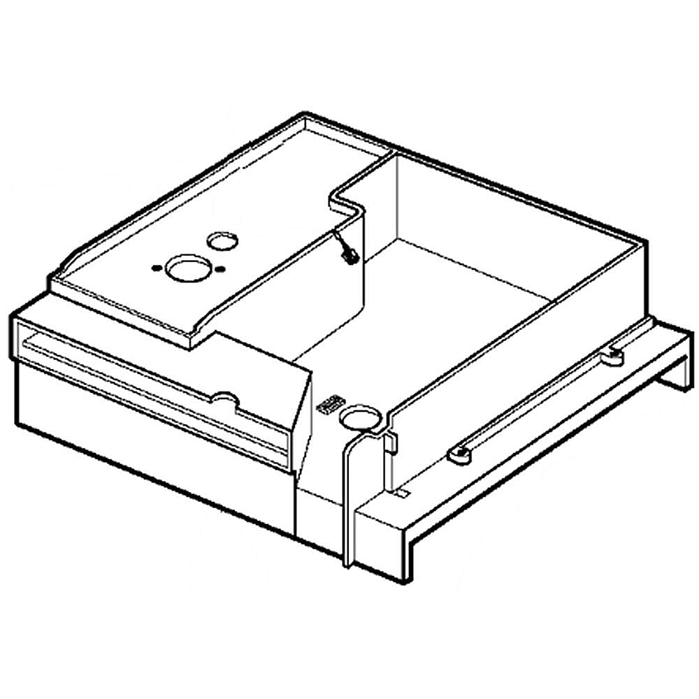 GE Part #wb02X11239, Air Tunnel | 13.40 x 13.40 x 8.00