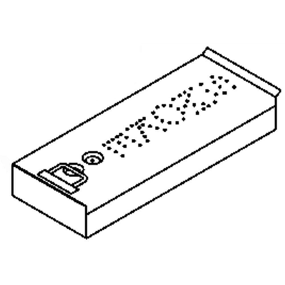 Part #wb02X11391, Smoker Box A / 21.40 x 6.70 x 6.20