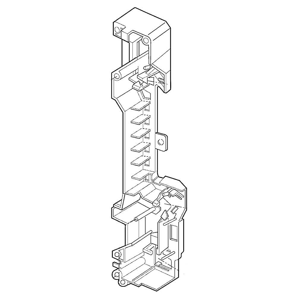 Part #wb02X32720, Microwave Door Latch Housing / 11.00 x 9.00 x 2.00